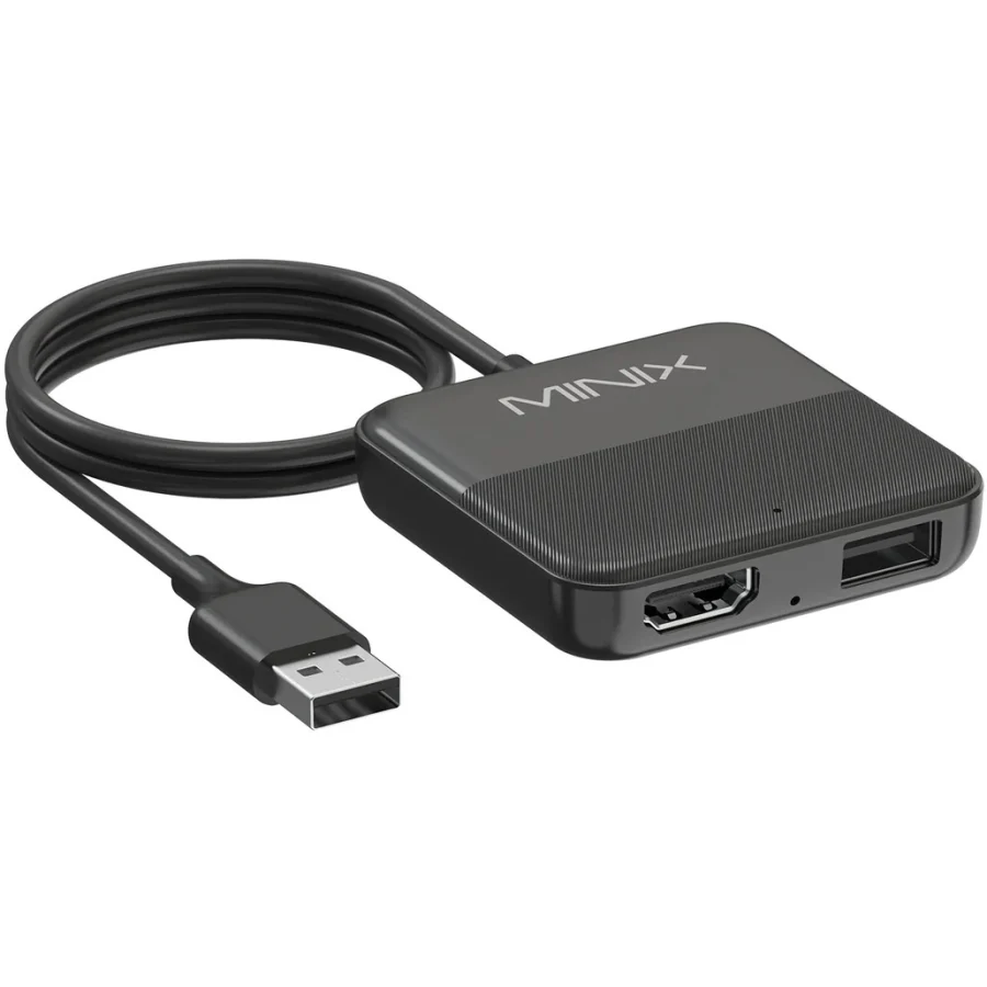 Adaptador 3 en 1 MINIX CA361 Plus para CarPlay y Android Auto HDMI 2K