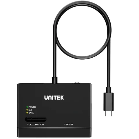 Adaptador Externo Unitek USB-C 10Gbps M.2 NVMe SATA