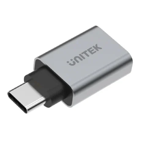 Adaptador Unitek USB 3.0 5Gbps USB-C a USB-A Gris
