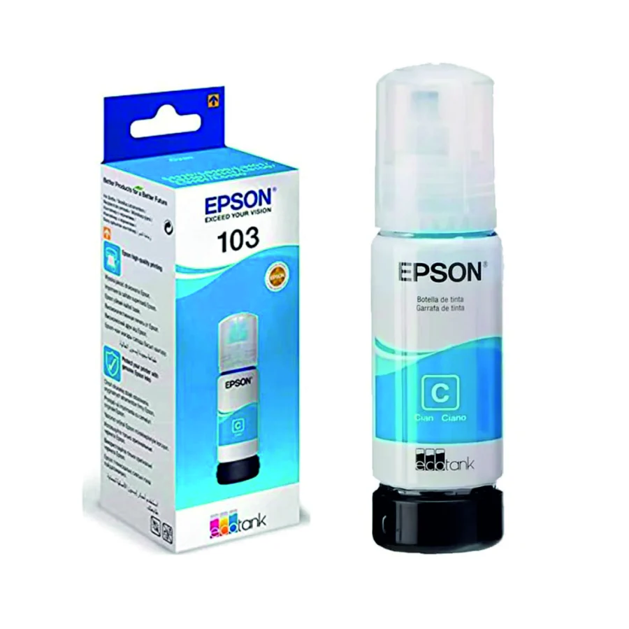 Botella de Tinta Original Epson 103 EcoTank Cyan
