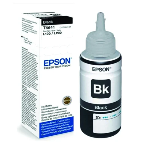 Botella de Tinta Original Epson T664120 70ml Negra