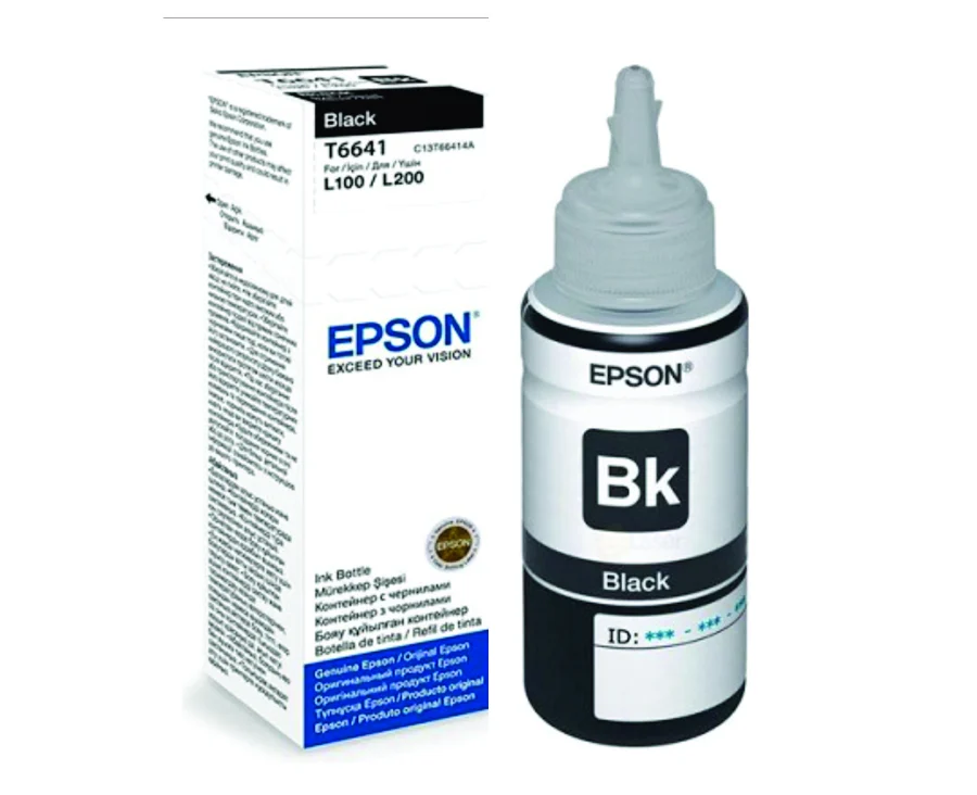 Botella de Tinta Original Epson T664120 70ml Negra