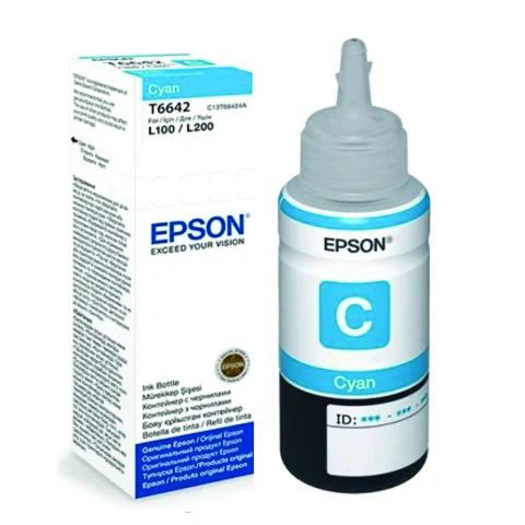 Botella de Tinta Original Epson T664220 70ml Cyan