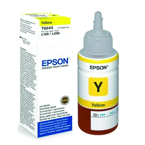 Botella de Tinta Original Epson T664320 70ml Amarillo