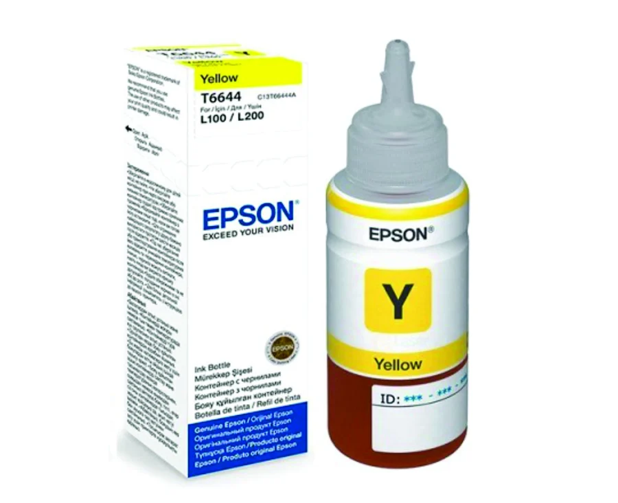 Botella de Tinta Original Epson T664320 70ml Amarillo