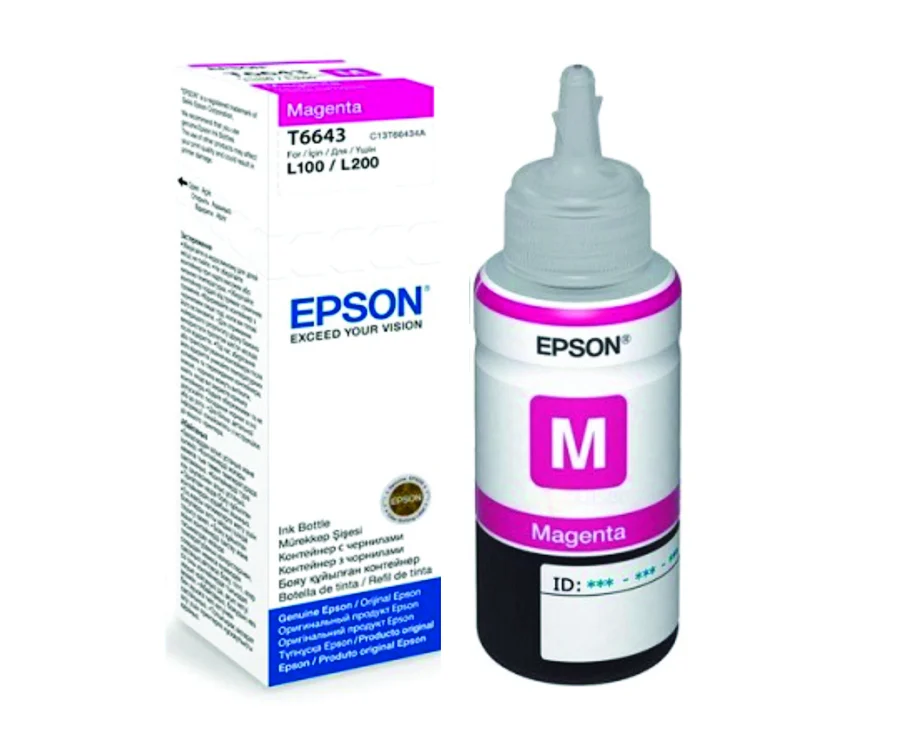 Botella de Tinta Original Epson T664320 70ml Magenta