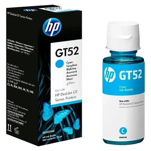 Botella de Tinta Original HP GT52 Cyan