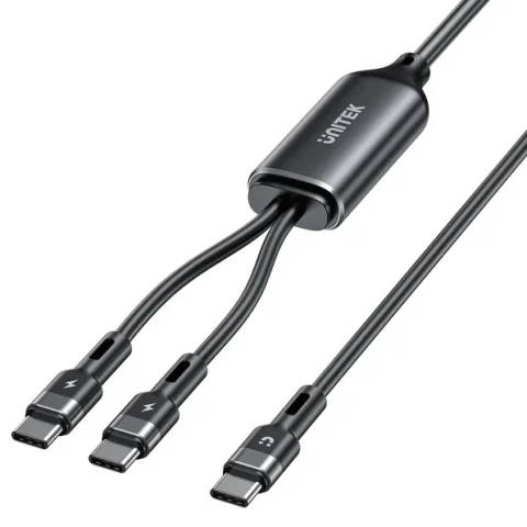 Cable de Carga Unitek PD100W 2 en 1 USB-C Dual 1.8m