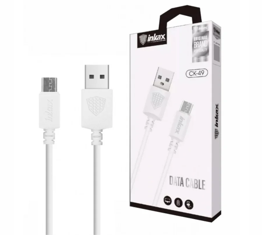 Cable Inkax Micro USB 5A 1M Blanco