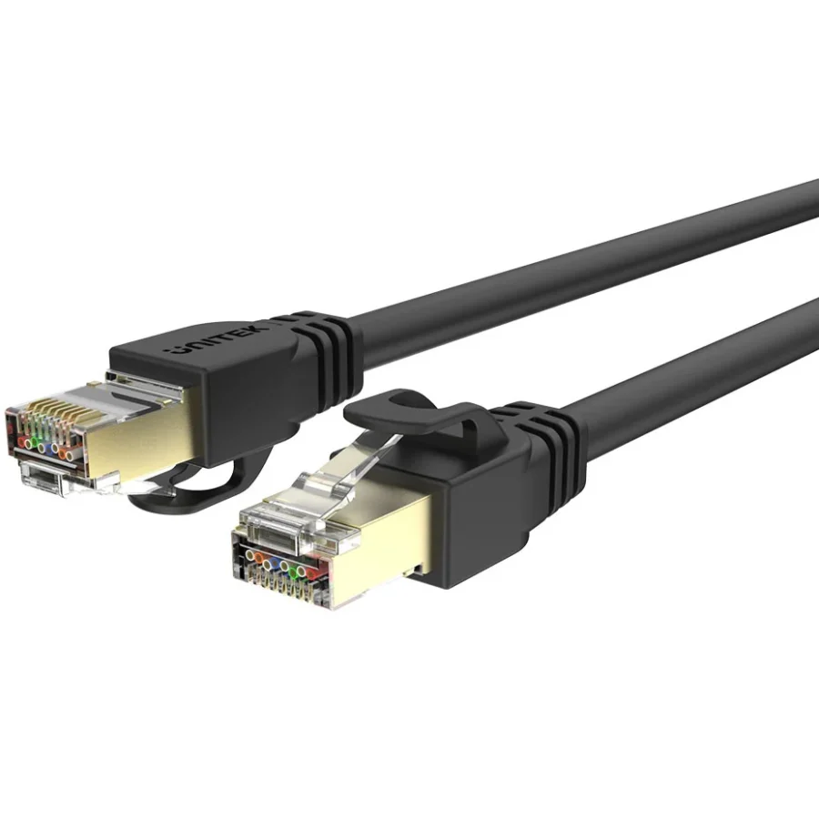 Cable Patchcord Unitek Cat 7 10Gbps SFTP 0.5m Negro