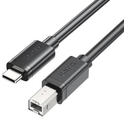 Cable USB-C a USB-B para Impresoras 1m 480Mbps