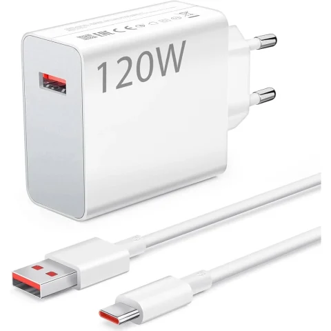 Cargador Xiaomi 120W HyperCharge Combo Tipo A