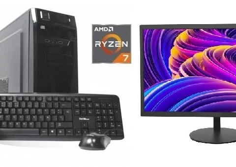 Combo Equipo Ryzen 7 8700G 16GB DDR5 + Monitor 18.5" HD