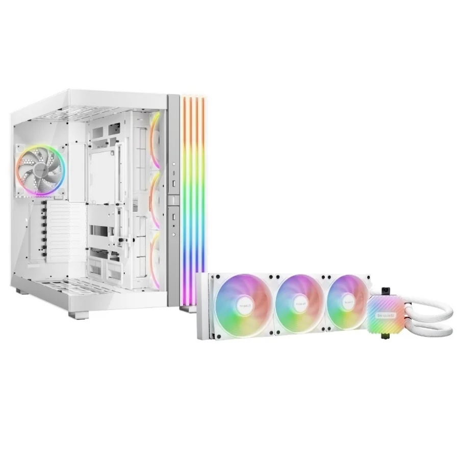 Combo Gabinete y Refrigeración Líquida be quiet! Light Base 900 FX + Light Loop 360mm Blanco