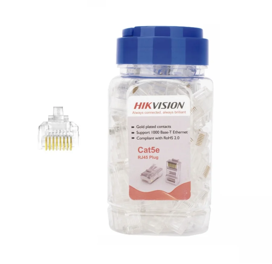 Conectores Hikvision RJ45 Cat5e 30U