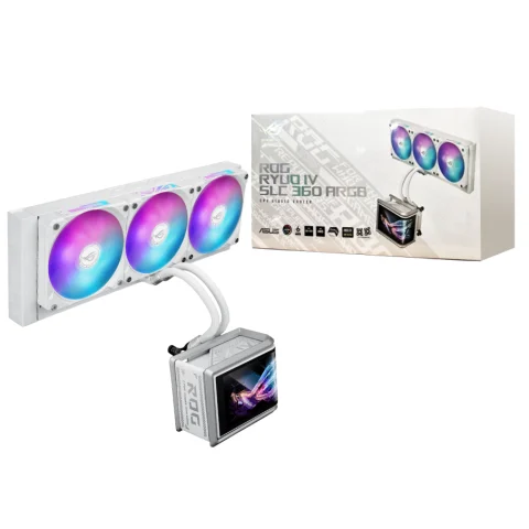 Cooler Líquido Asus ROG Ryuo IV SLC 360mm 2K AMOLED Blanco