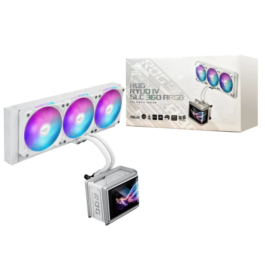 Cooler Líquido Asus ROG Ryuo IV SLC 360mm 2K AMOLED Blanco