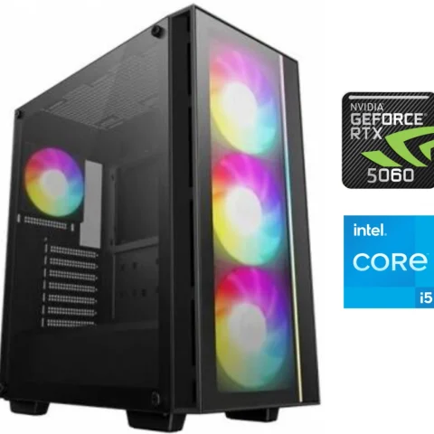 Equipo Gamer Core i5 14400F, 16GB, 1TB NVMe, RTX 5060 8GB