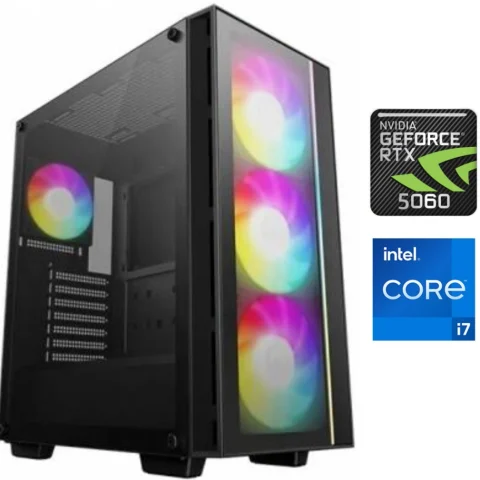 Equipo Gamer Core i7 12700F, 16GB, 1TB, RTX 5060 8GB