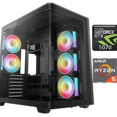 Equipo Gamer Ryzen 5 7600X, 16GB, 1TB, RTX 5070 12GB