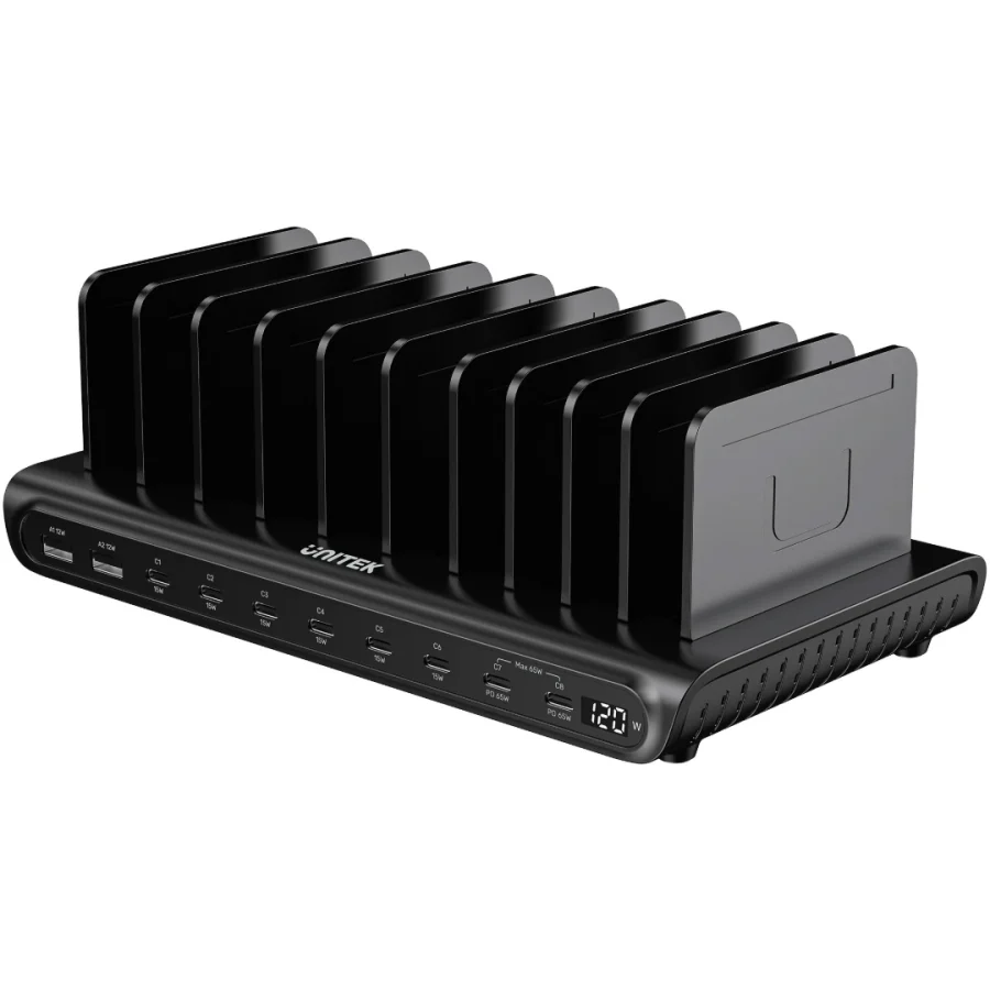 Estación de Carga Unitek uCharge 120W 10 Puertos