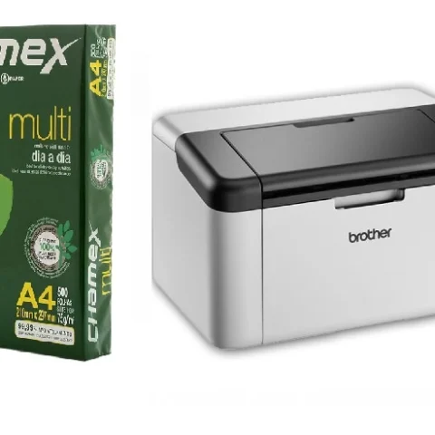 Impresora Láser Brother HL-1200 y Resma A4 Chamex 75g