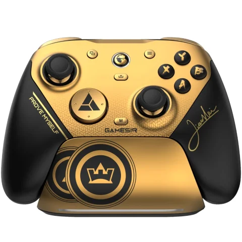 Joystick GameSir G7 Pro 8K Champion Edition negro y dorado