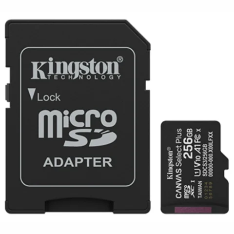 Memoria MicroSD Kingston Canvas Select Plus 256GB Clase 10