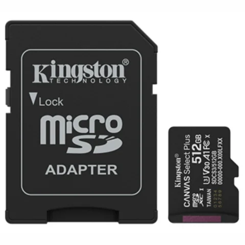 Memoria MicroSD Kingston Canvas Select Plus 512B Clase 10