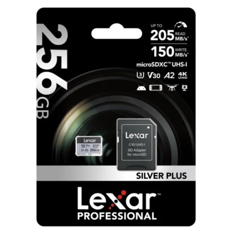 Memoria microSDXC Lexar Professional 256GB Silver Plus