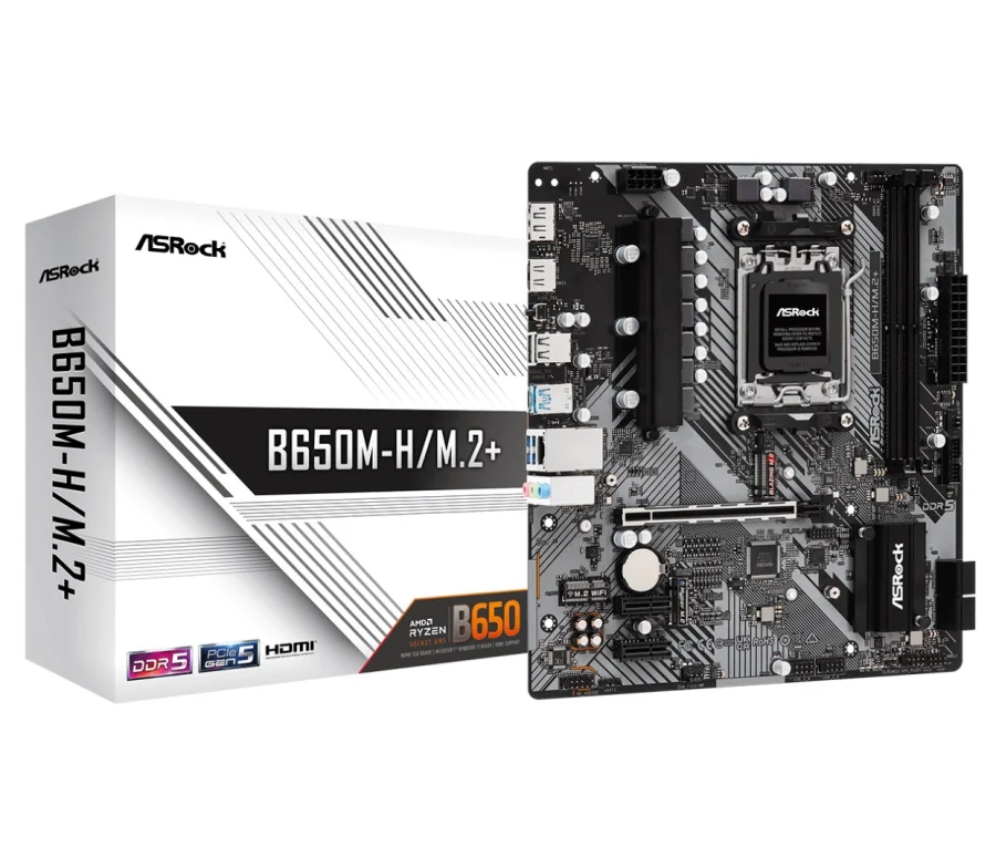 Motherboard Asrock B650M-H/M.2+ AM5 DDR5 Micro ATX