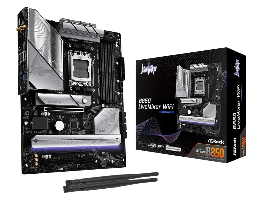 Motherboard Asrock B850 Livemixer AM5 Wi-Fi 7 ATX