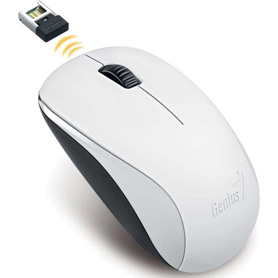 Mouse Genius NX-7000 Inalámbrico Óptico Blanco