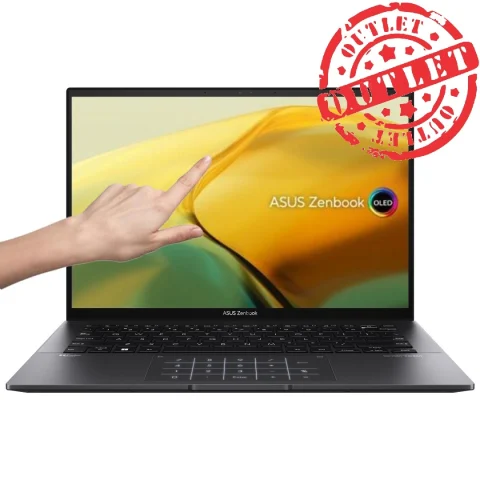 Notebook Asus Zenbook Ryzen 5 4.3Ghz, 8GB, 256GB SSD, 14" 2.8K OLED Touch (con detalles)