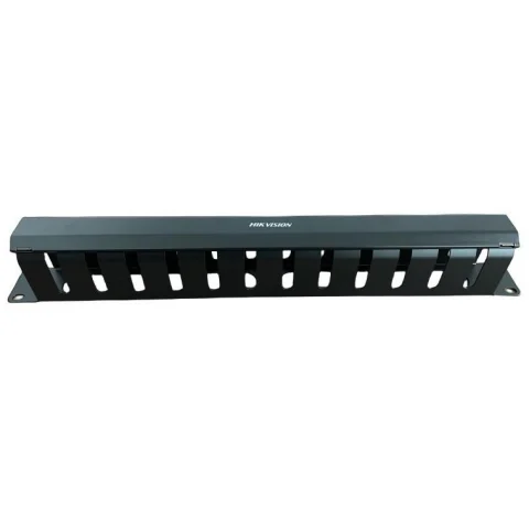 Organizador de Cables Hikvision 1U 12 Ranuras Metálico