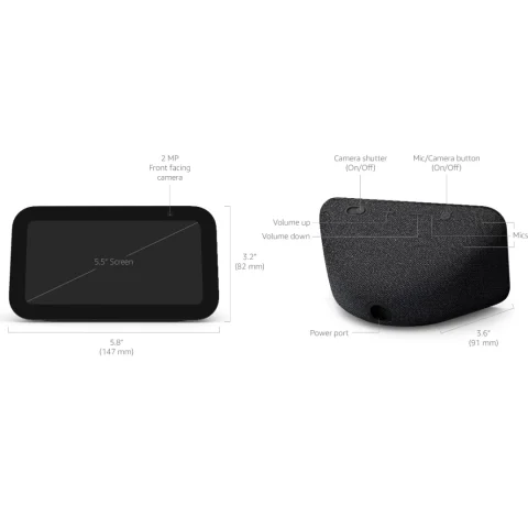 Parlante inteligente Amazon Echo Show 5 3ra Gen Pantalla 5.5 Blanco