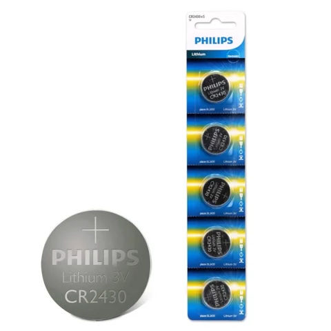 Pila de Litio Philips CR2430 3V Blister x 5 unidades