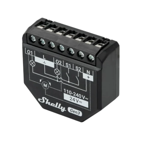 Relé Shelly 2PM GEN3 Wi-Fi Dual Medición de Consumo