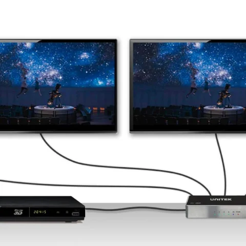 Splitter HDMI Unitek 4K 1 Entrada 4 Salidas