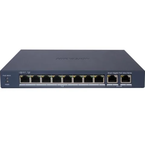 Switch PoE Hikvision DS-3E1510P-EI/M 10 Puertos Gigabit Smart